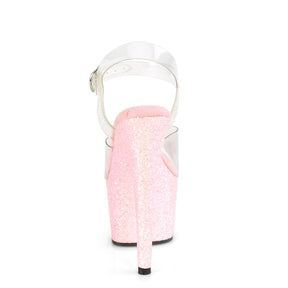 ADORE-708LG Ankle Peep Toe High Heel Pink Multi view 3