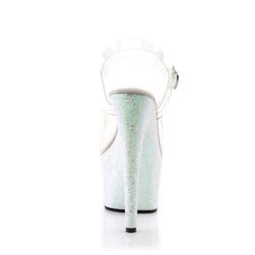 ADORE-708LG Ankle Peep Toe High Heel Clear & Pink & Opal Multi view 3