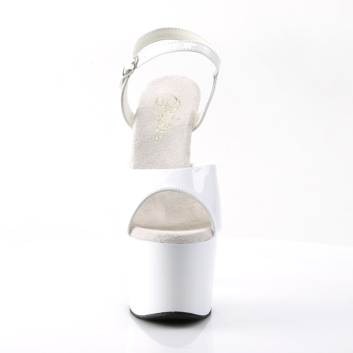 ADORE-709 White Ankle Peep Toe High Heel  Multi view 5