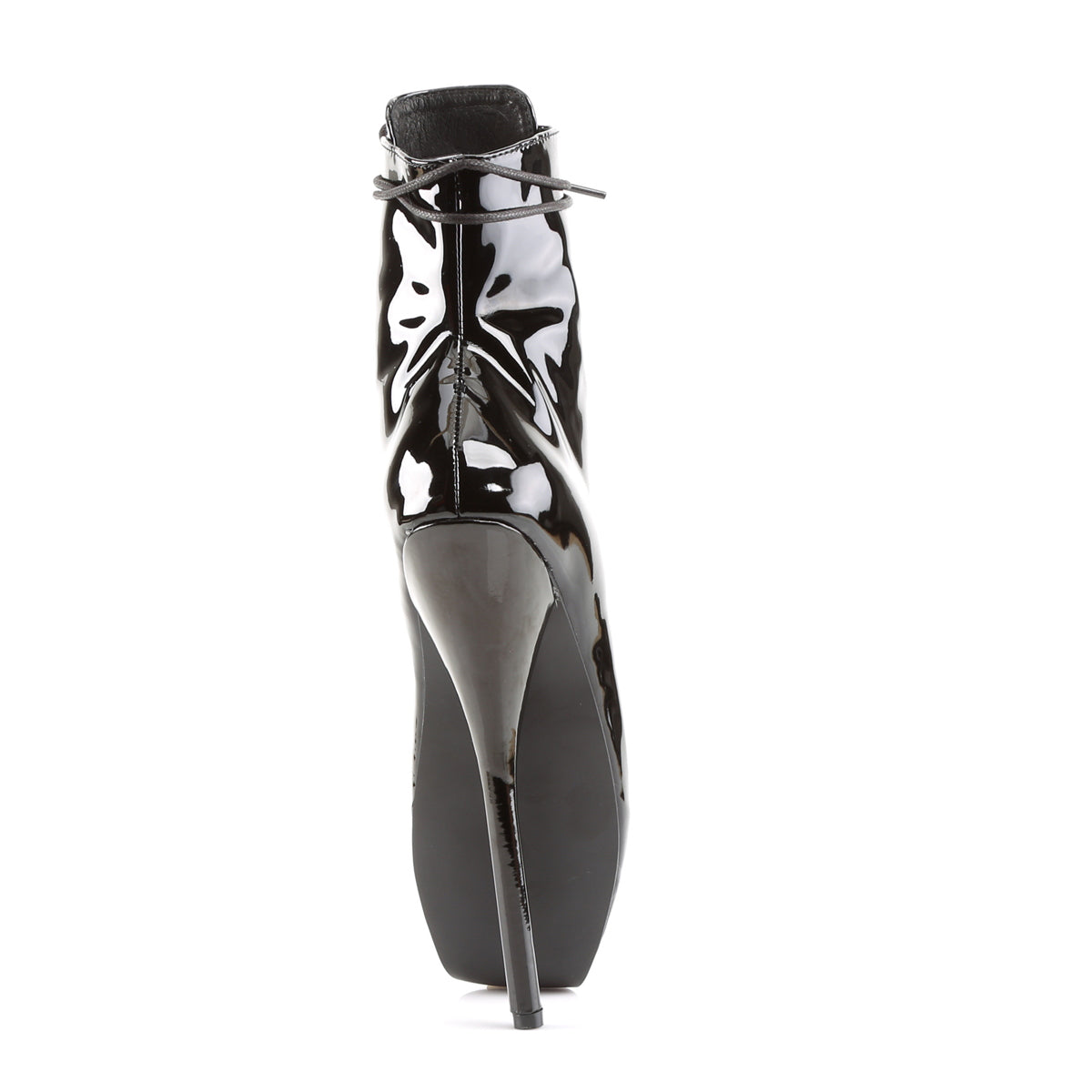 BALLET-1020 Black Patent Ankle Ballet Boots Black Multi view 3