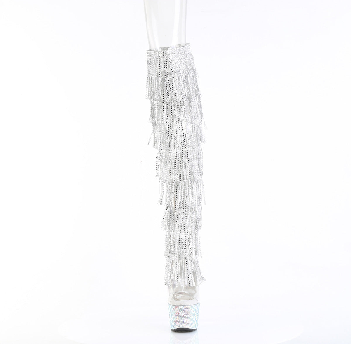 BEJEWELED-3019C-RSF Fringe Over-The-Knee Boot