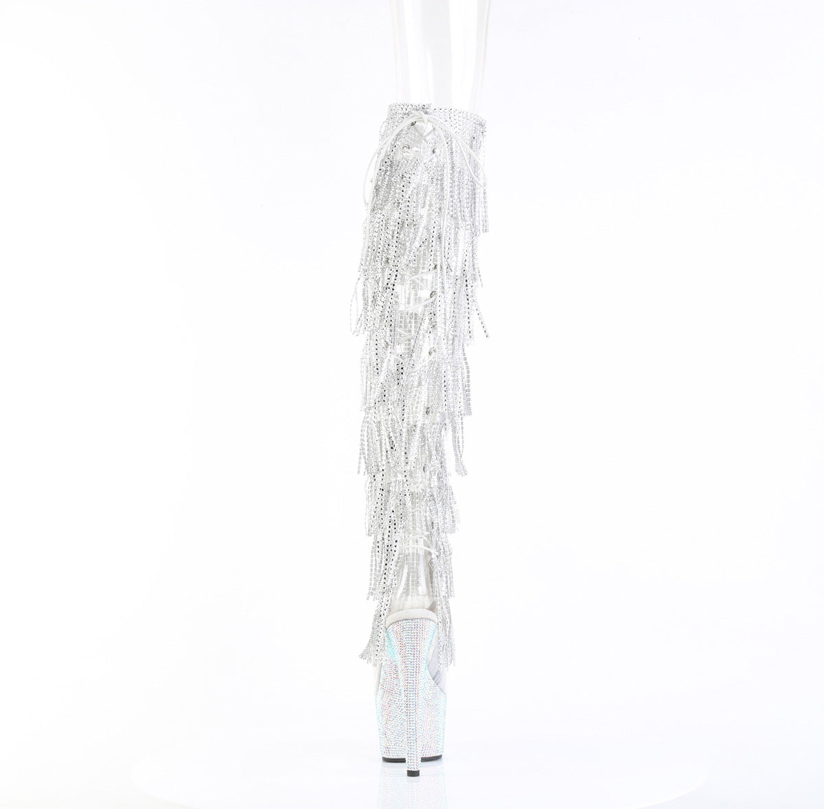 BEJEWELED-3019C-RSF Fringe Over-The-Knee Boot