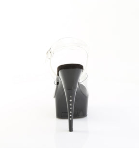 CAPTIVA-608 Clear Peep Toe High Heel Black Multi view 3