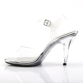 CARESS-408 Clear Peep Toe High Heel Clear Multi view 4