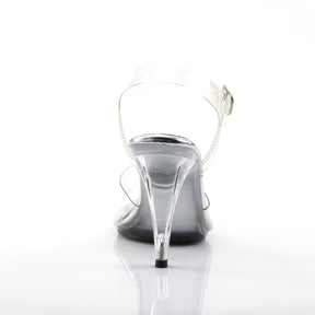 CARESS-408 Clear Peep Toe High Heel Clear Multi view 3