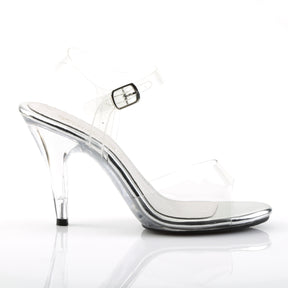 CARESS-408 Clear Peep Toe High Heel Clear Multi view 2