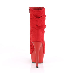 DELIGHT-1031 Calf High Peep Toe Boots Red Multi view 3