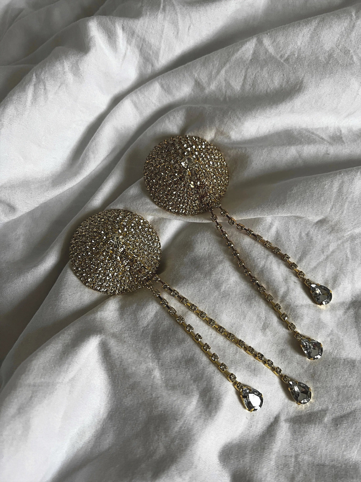 DIAMANTE Nipple Covers - Gold