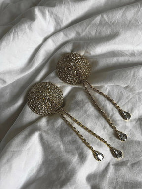 DIAMANTE Nipple Covers - Gold