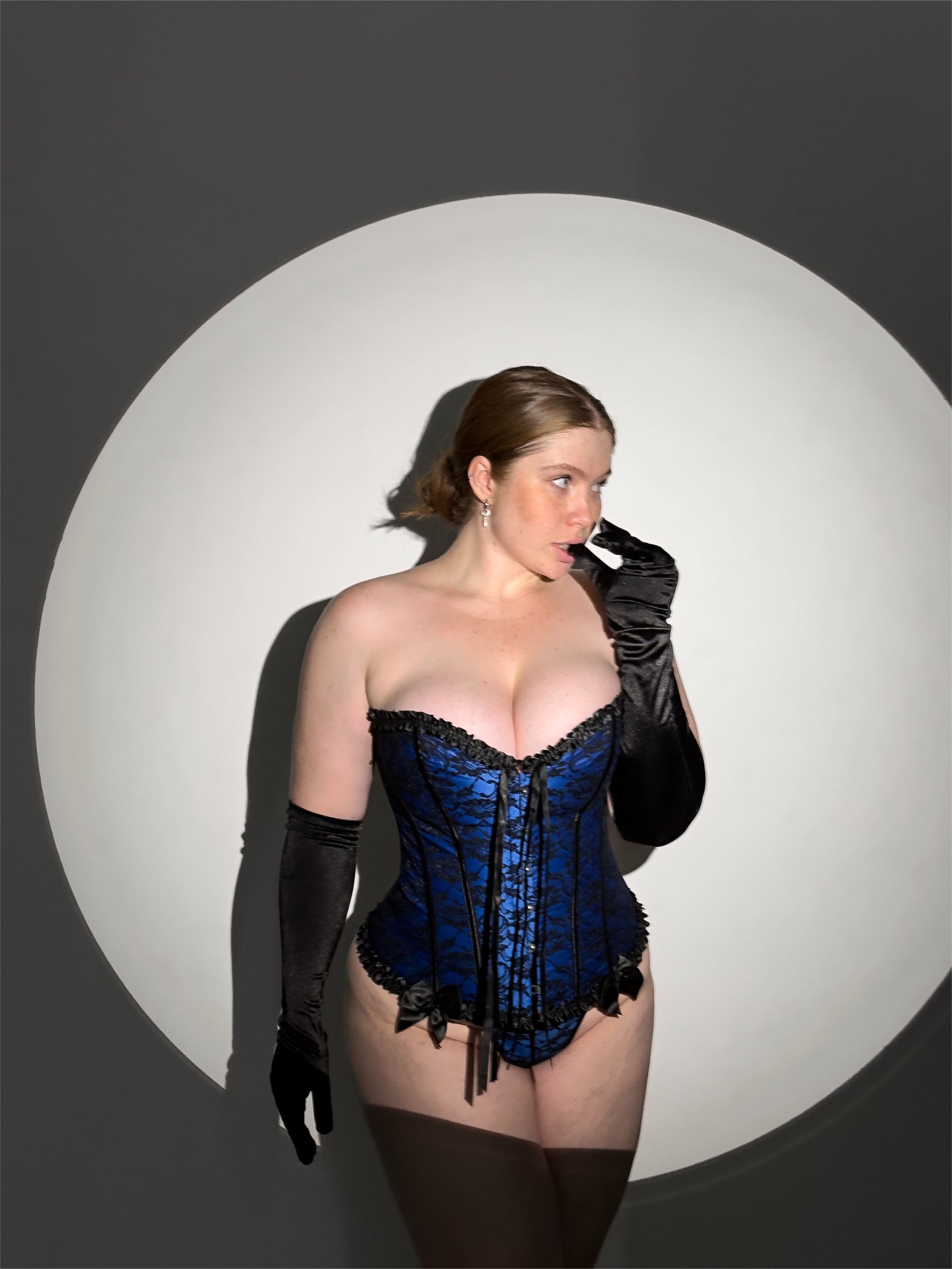 EMPRESS Corset Set - Royal Blue