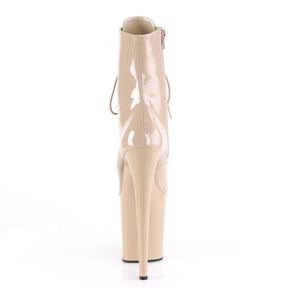 FLAMINGO-1020 Nude 8 Inch Heel Boots