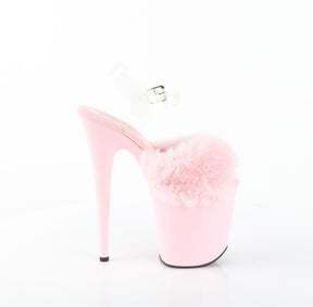 FLAMINGO-808FUR Fur Platform Sandals Pink Multi view 2