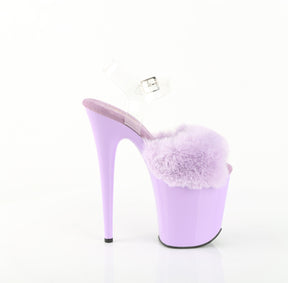 FLAMINGO-808FUR Fur Platform Sandals Purple Multi view 2