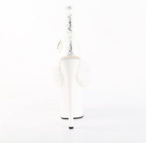 FLAMINGO-808FUR Fur Platform Sandals White Multi view 3