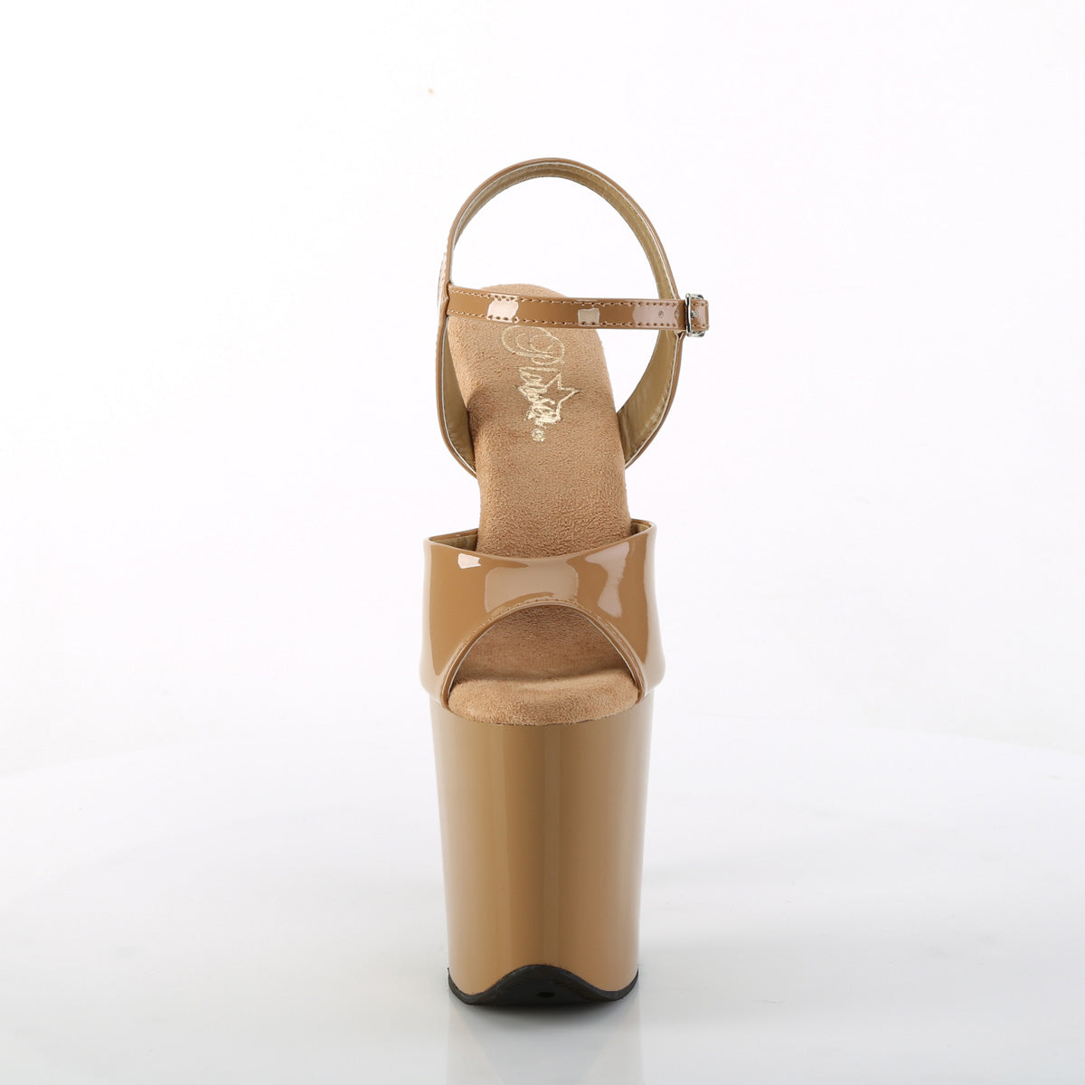 FLAMINGO-809 Nude Ankle Peep Toe High Heel  Multi view 5
