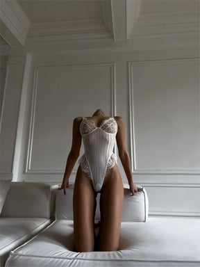 FLING Lace Teddy - White