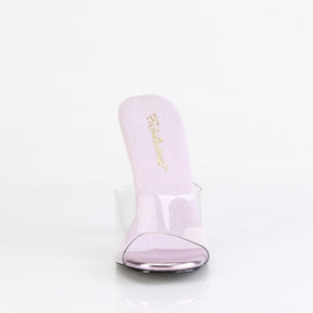 GALA-01DMM Two Tone Slide High Heel Clear & Purple Multi view 5