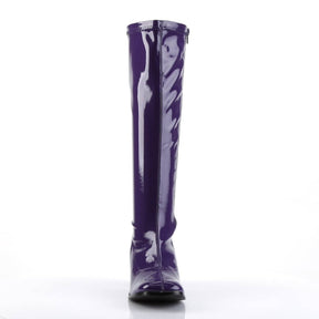 GOGO-300 Purple Knee High Boots