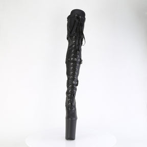 INFINITY-3028 Black Patent Thigh High Boots Black Multi view 5