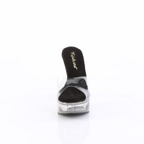 MARTINI-501 Slide High Heel Black & Clear Multi view 5