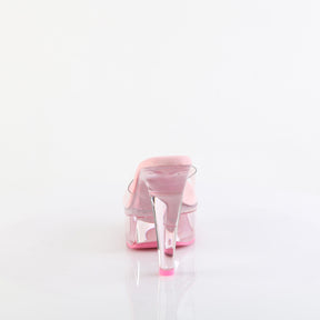 MARTINI-501 Slide High Heel Pink & Clear Multi view 3