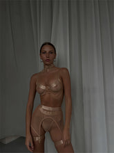 RAVENOUS 4 Piece Mesh Lingerie Set - Nude