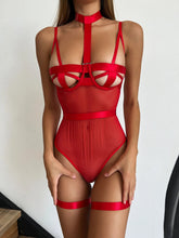 DOMINATRIX Playsuit - Red