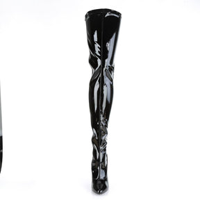 SEDUCE-3063 Lace Up Back Thigh High Boots