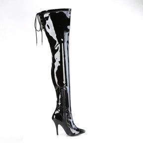 SEDUCE-4000SLT Lace Back Stretch Crotch Boot