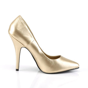 SEDUCE-420 Gold Leather Heels