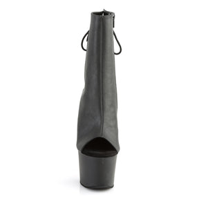 SKY-1018 Black Calf High Peep Toe Boots Black Multi view 5