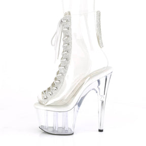 ADORE-1016C-2 Clear Calf High Peep Toe Boots