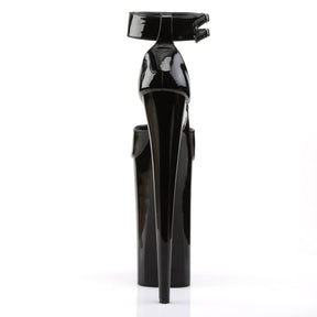 BEYOND-089 Black Ankle Peep Toe High Heel