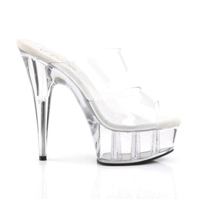 DELIGHT-602 Clear Peep Toe High Heel