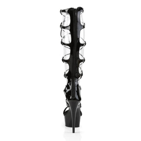 DELIGHT-698 Black Calf High Gladiator High Heel