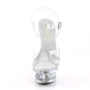 ECLIPSE-608DM Clear Ankle Peep Toe High Heel