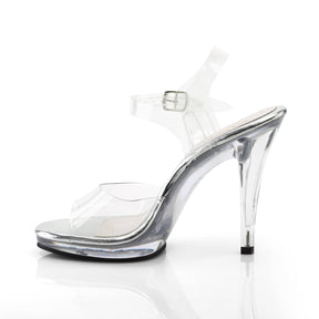 FLAIR-408 Clear Ankle Peep Toe High Heel