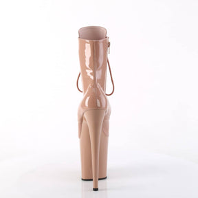 FLAMINGO-1020 Nude Calf High Boots