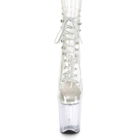 FLAMINGO-1020C Clear Calf High Boots
