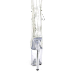 FLAMINGO-1020C Clear Calf High Boots