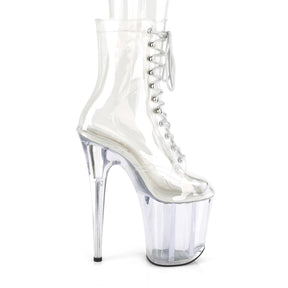 FLAMINGO-1020C Clear Calf High Boots
