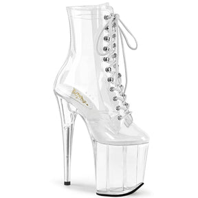 FLAMINGO-1020C Clear Calf High Boots