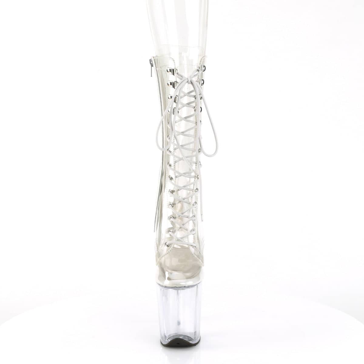FLAMINGO-1050C Clear Calf High Boots