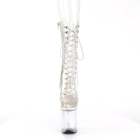 FLAMINGO-1050C Clear Calf High Boots