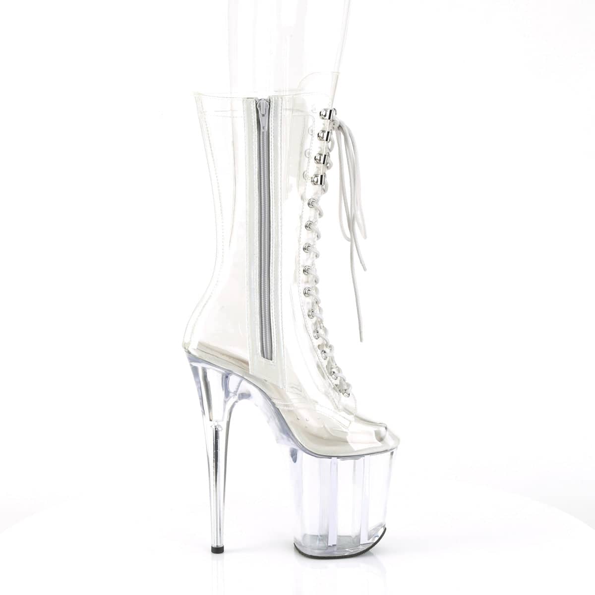 FLAMINGO-1050C Clear Calf High Boots