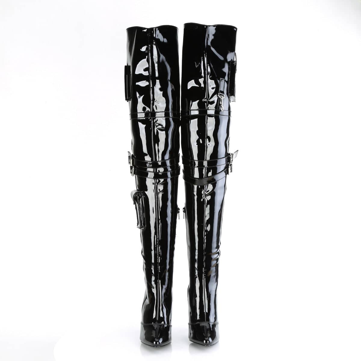 SEDUCE-3019 Black Thigh High Boots