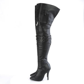 SEDUCE-3019 Black Thigh High Boots