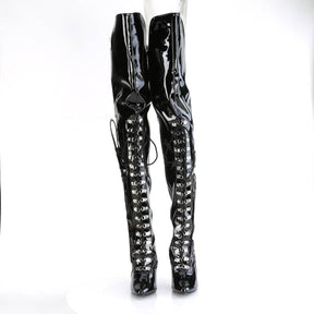 SEDUCE-3082 Black Thigh High Boots