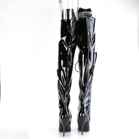 SEDUCE-3082 Black Thigh High Boots