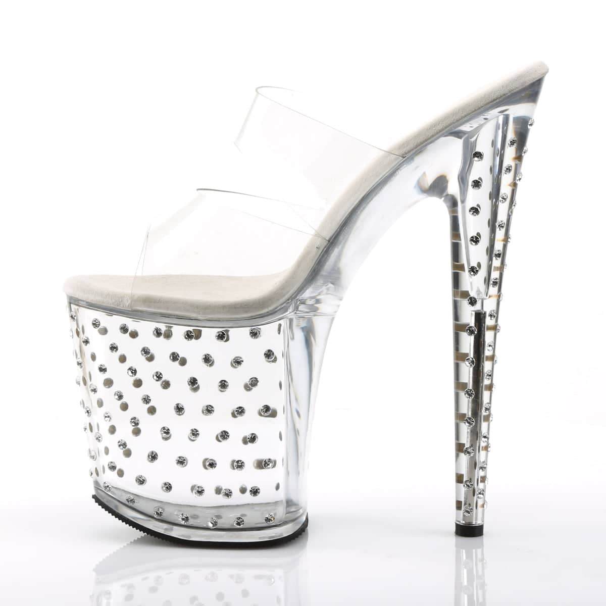 STARDUST-802 Clear Slide High Heel